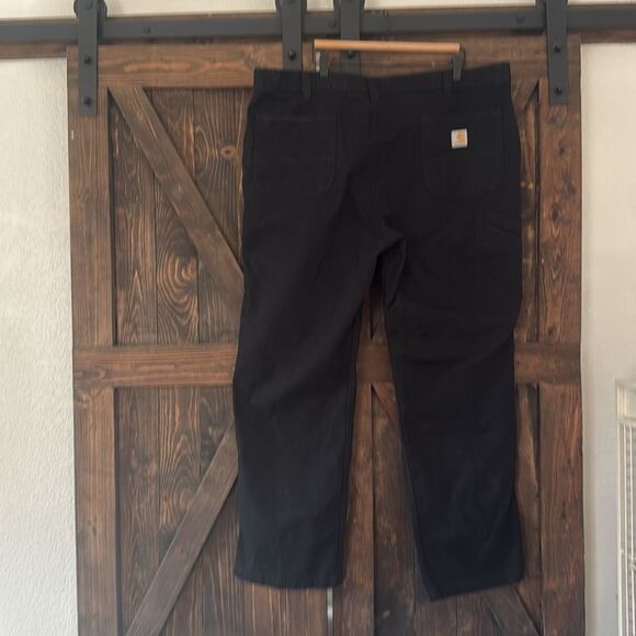 Carhartt Rugged Flex Relaxed Fit Canvas Work Pants 44x32 BN2291-M Black - Picture 4 of 15